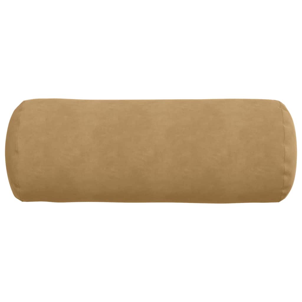 Bolsterpuder 2 pcs Brun Ø 25 x 70 cm Velourstof