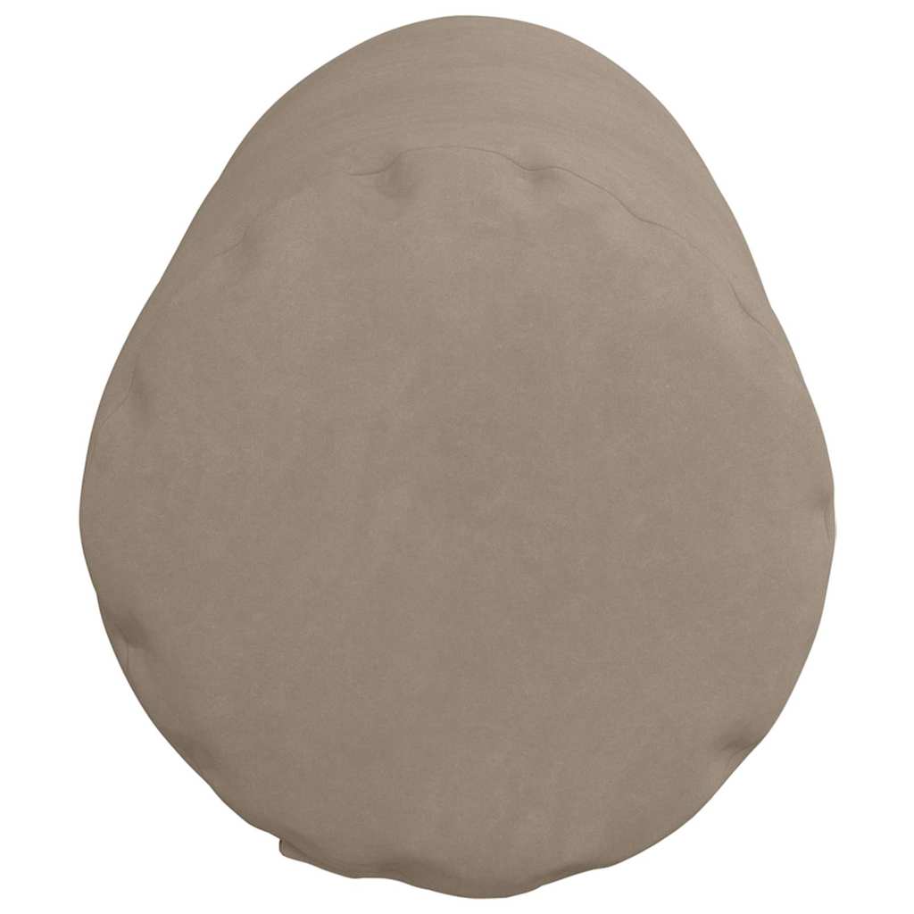 Bolsterpuder 2 stk. Mikrofiberstof Gråbrun Ø 25 x 70 cm