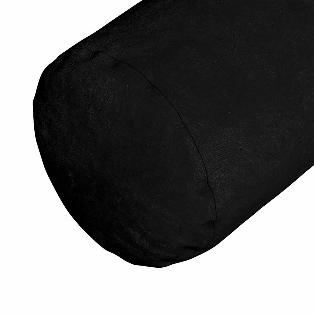 Bolsterpuder 2 pcs Sort Ø 25 x 70 cm Mikrofiberstof