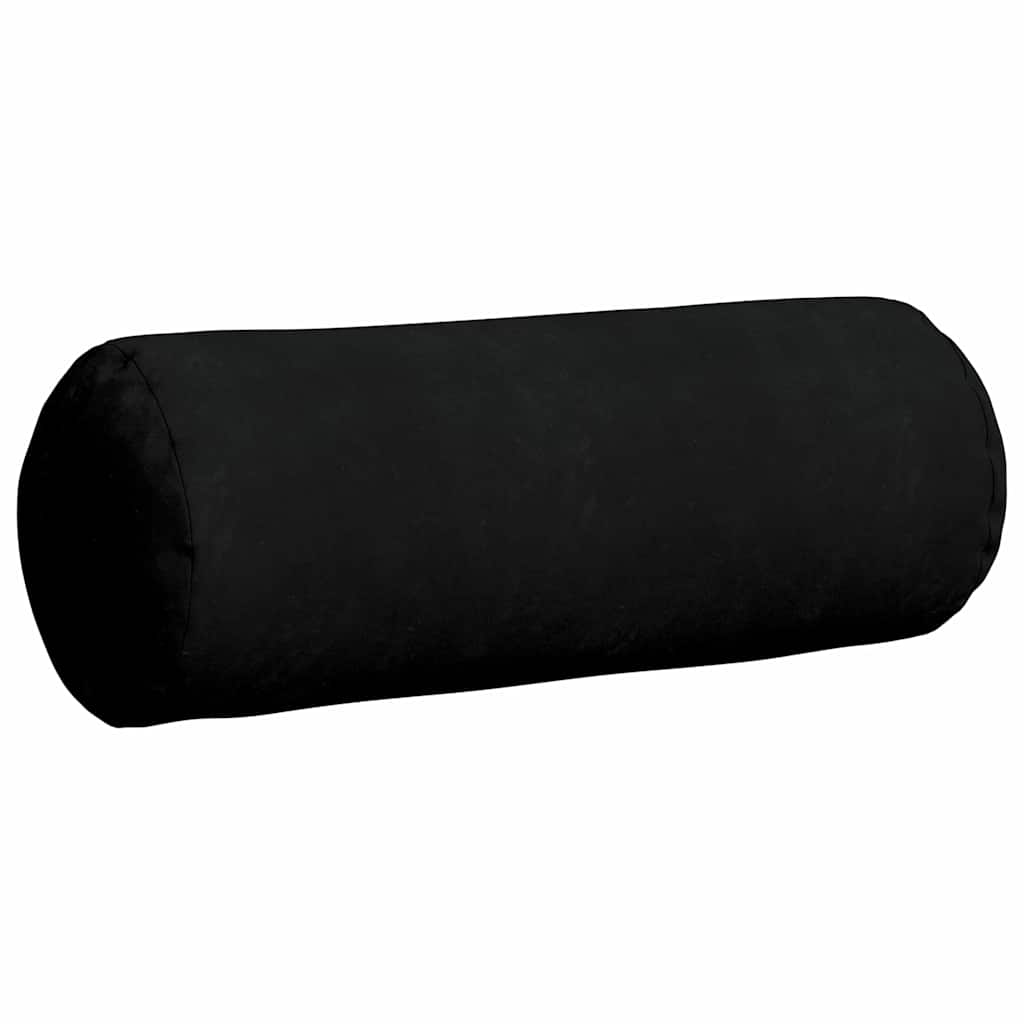 Bolsterpuder 2 pcs Sort Ø 25 x 70 cm Mikrofiberstof