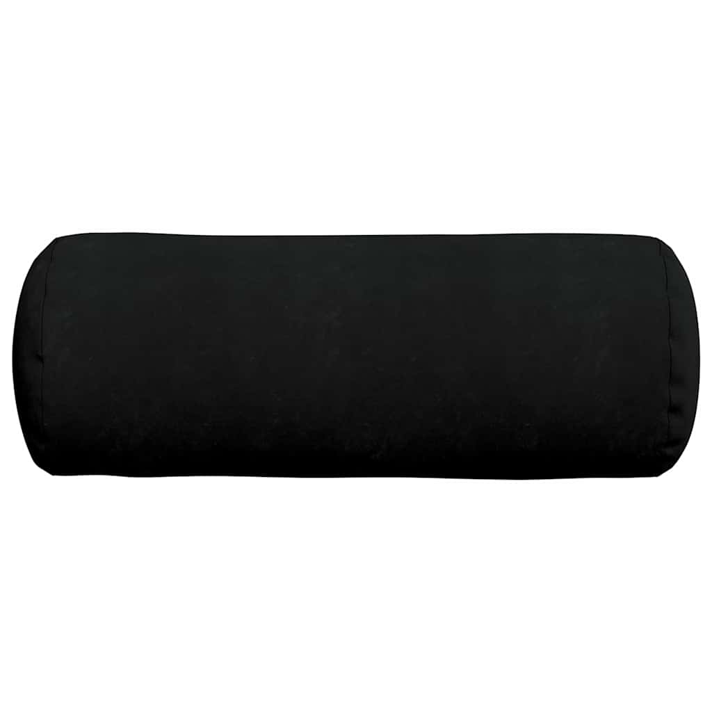 Bolsterpuder 2 pcs Sort Ø 25 x 70 cm Mikrofiberstof