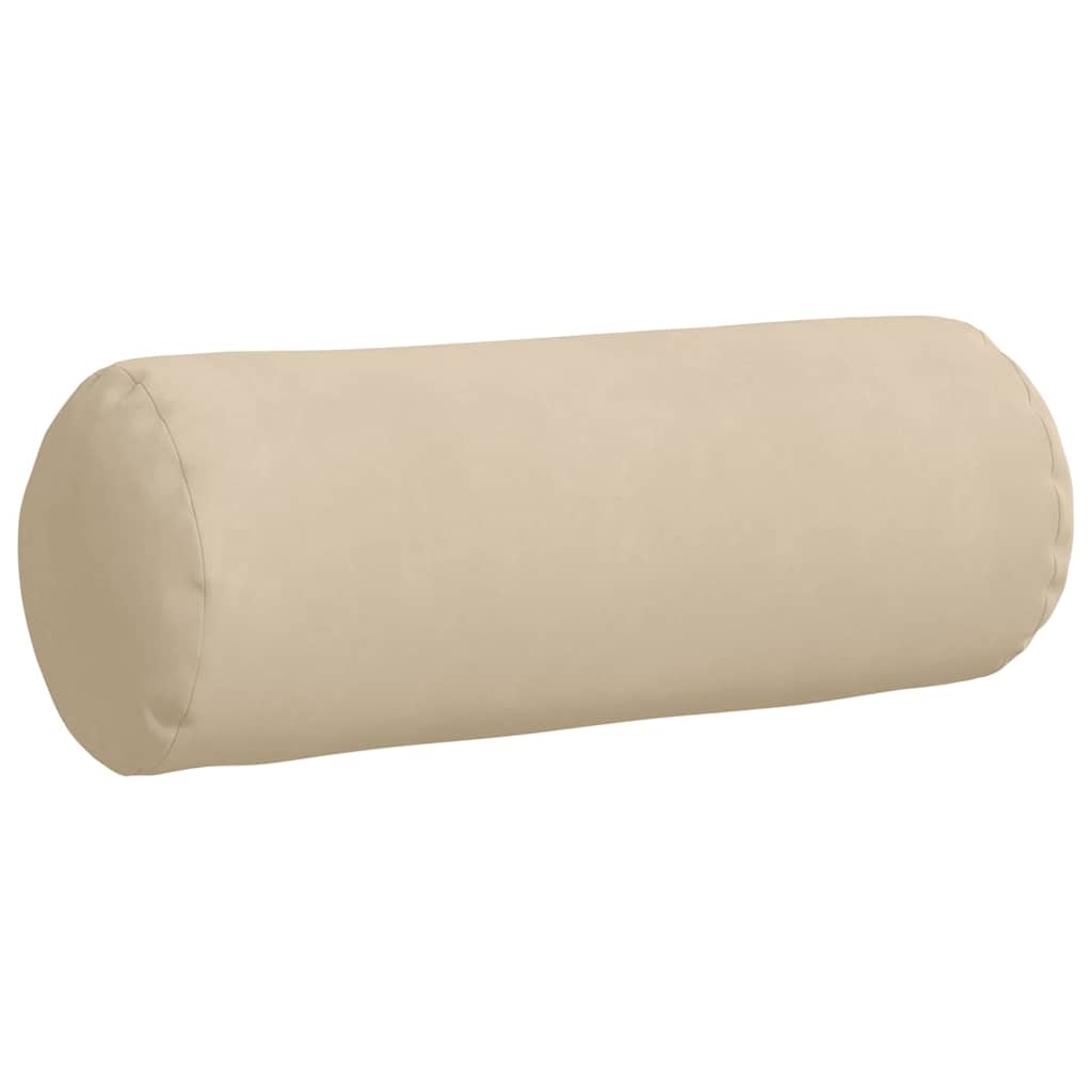 Bolsterpuder 2 pcs Creme Ø 25 x 70 cm Mikrofiberstof