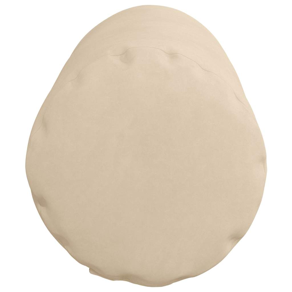 Bolsterpuder 2 pcs Creme Ø 25 x 70 cm Mikrofiberstof