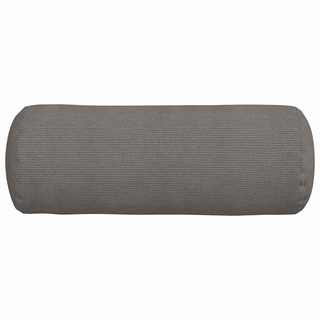Bolsterpuder 2 pcs Lysegrå Ø 25 x 70 cm Velourstof