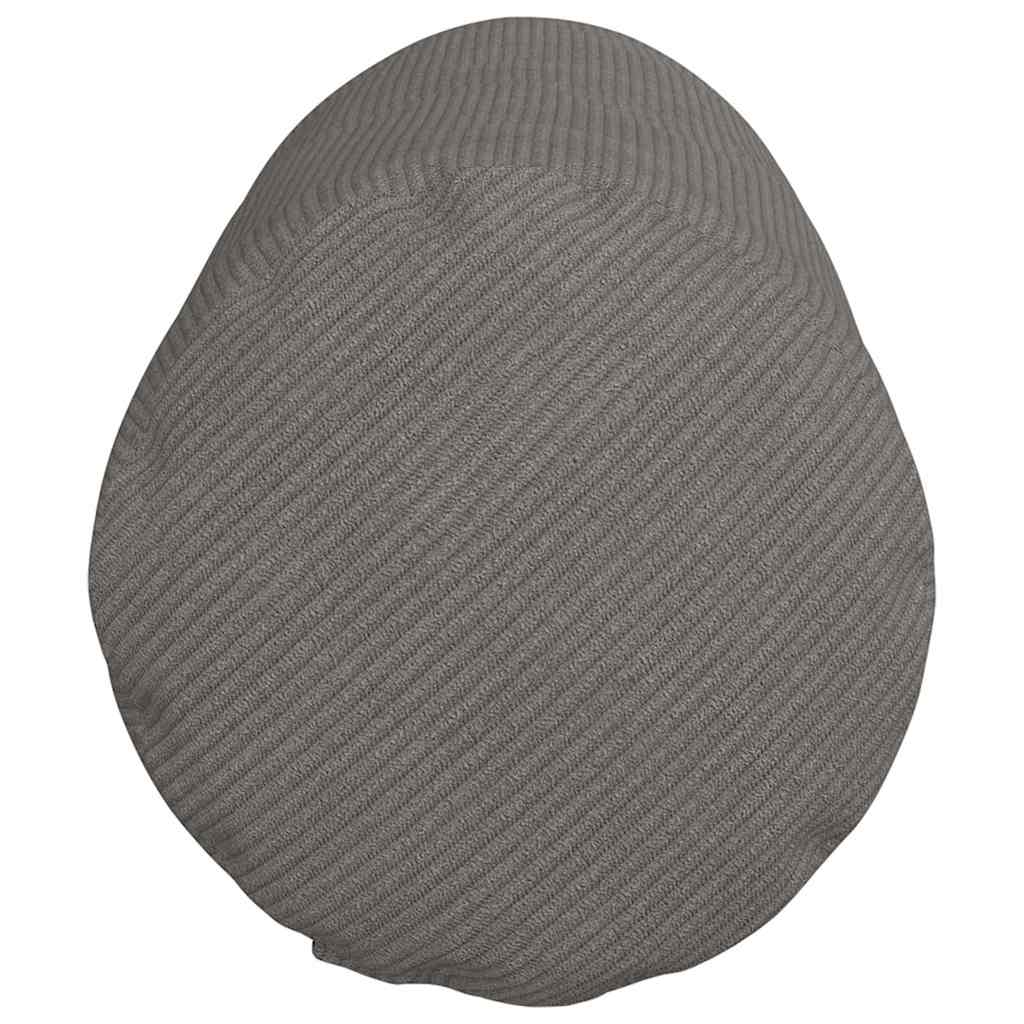 Bolsterpuder 2 pcs Lysegrå Ø 25 x 70 cm Velourstof