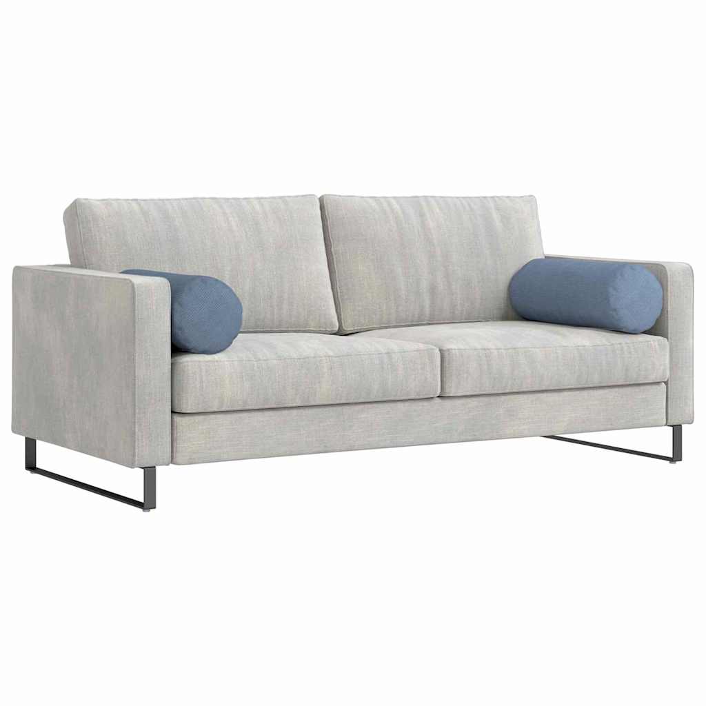 Bolsterpuder 2 pcs Blå Ø 25 x 70 cm Velourstof