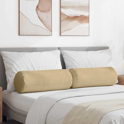 Bolsterpuder 2 pcs Grågrøn Ø 25 x 70 cm Velourstof