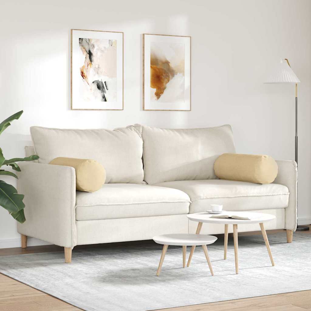 Bolsterpuder 2 pcs Grågrøn Ø 25 x 70 cm Velourstof
