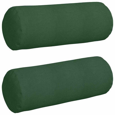 Bolsterpuder 2 pcs Mørkegrøn Ø 25 x 70 cm Velourstof