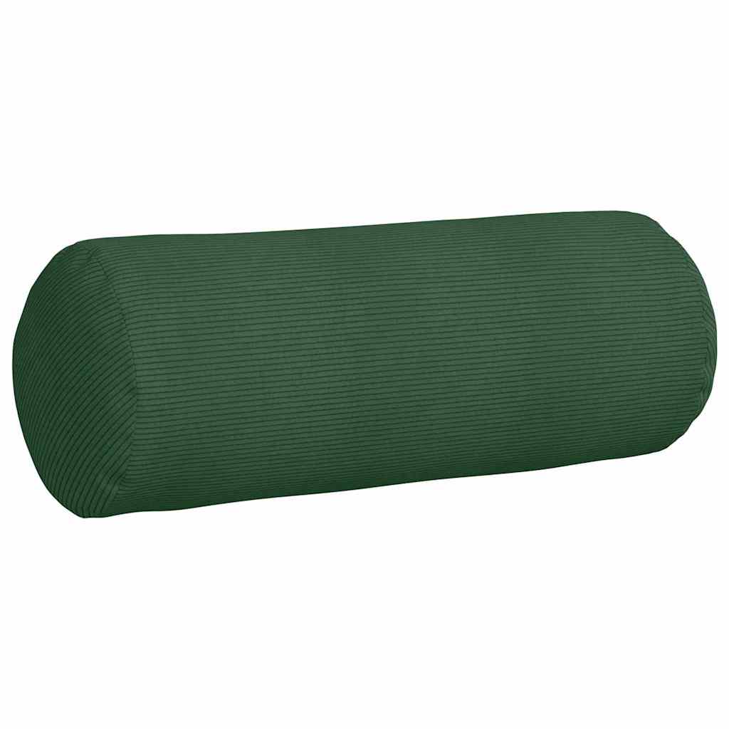 Bolsterpuder 2 pcs Mørkegrøn Ø 25 x 70 cm Velourstof