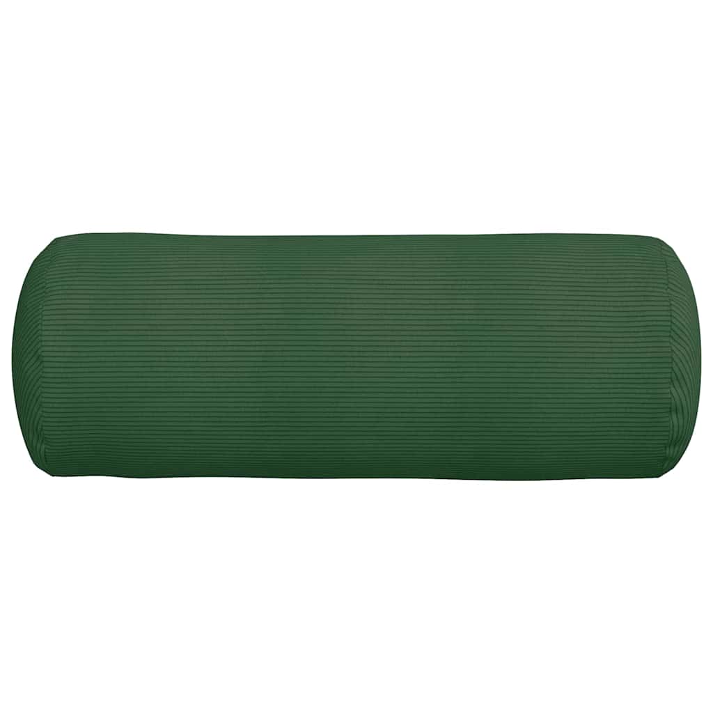Bolsterpuder 2 pcs Mørkegrøn Ø 25 x 70 cm Velourstof