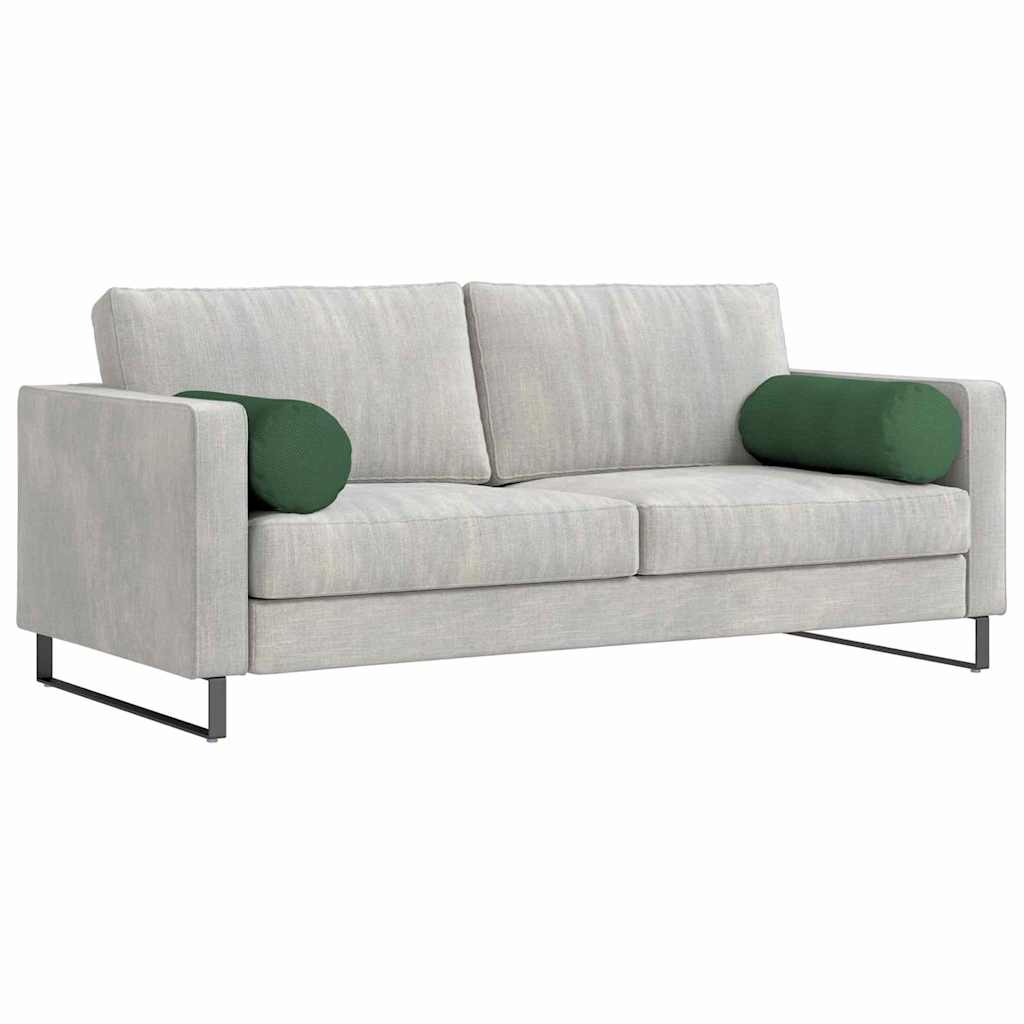Bolsterpuder 2 pcs Mørkegrøn Ø 25 x 70 cm Velourstof