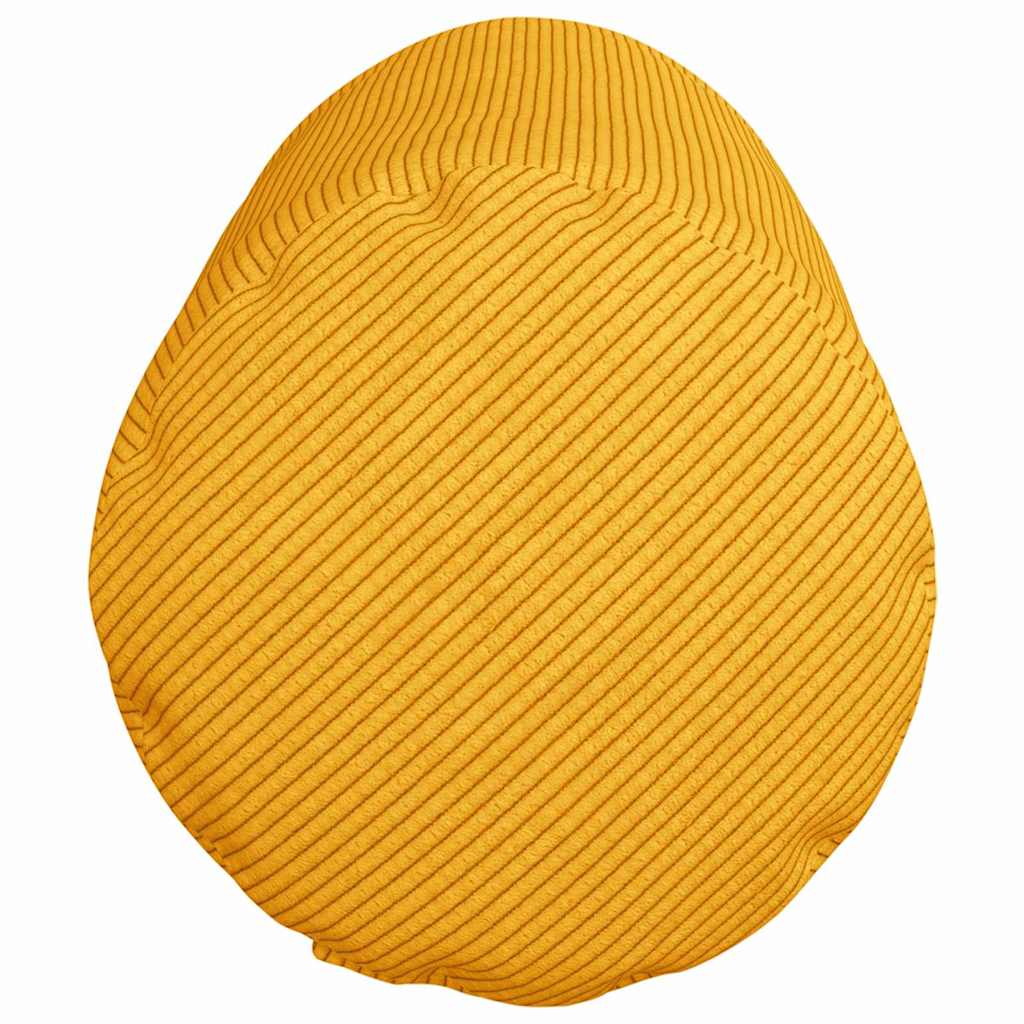 Bolsterpuder 2 pcs Lys Gul Ø 25 x 70 cm Velourstof