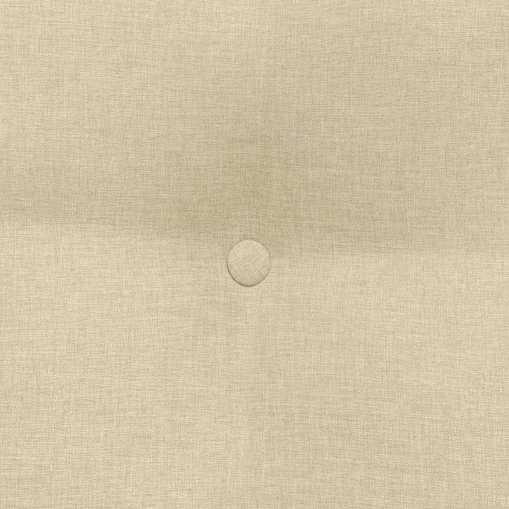 Rygpude Creme 45 x 24 x 50 cm Stof