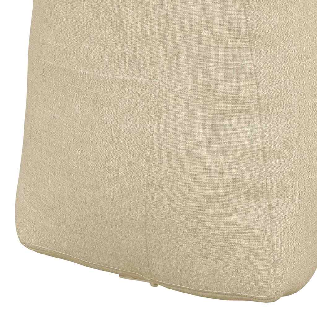 Rygpude Creme 45 x 24 x 50 cm Stof