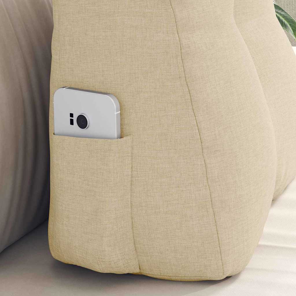 Rygpude Creme 45 x 24 x 50 cm Stof