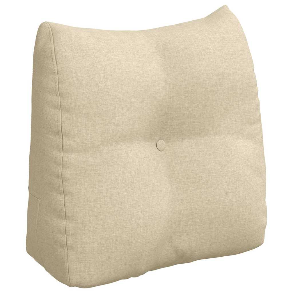 Rygpude Creme 45 x 24 x 50 cm Stof