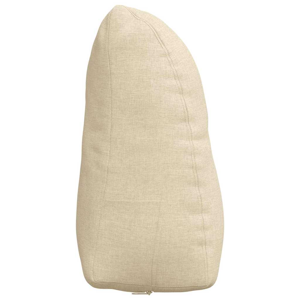 Rygpude Creme 45 x 24 x 50 cm Stof