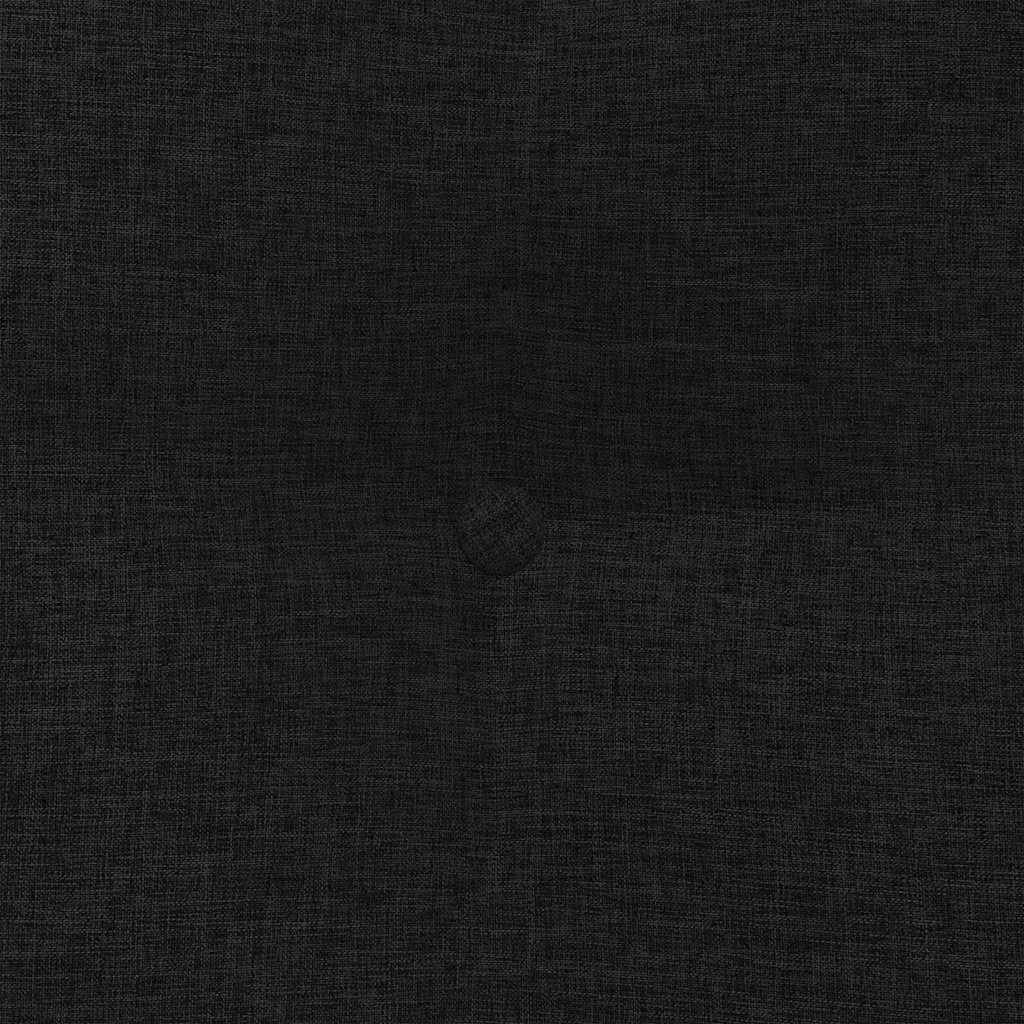 Rygpude Sort 80 x 24 x 50 cm Stof
