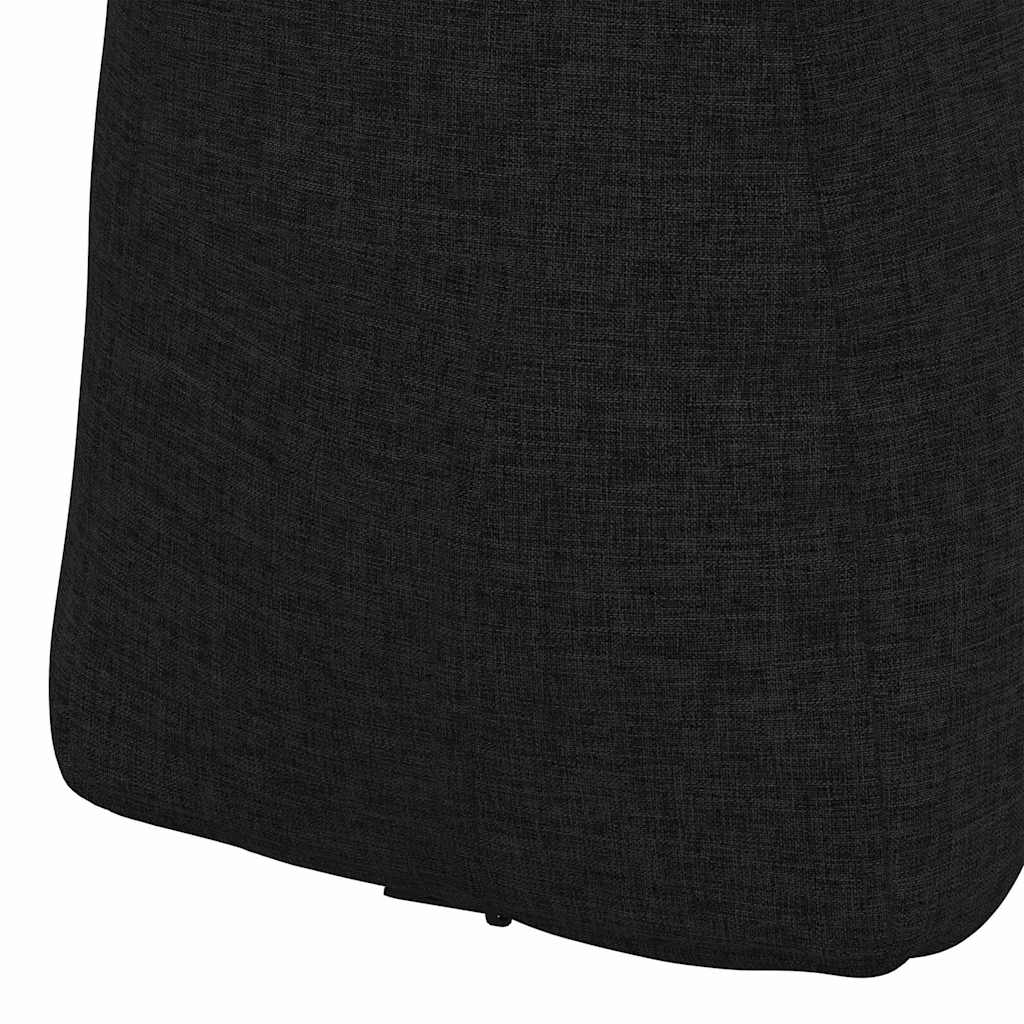 Rygpude Sort 80 x 24 x 50 cm Stof