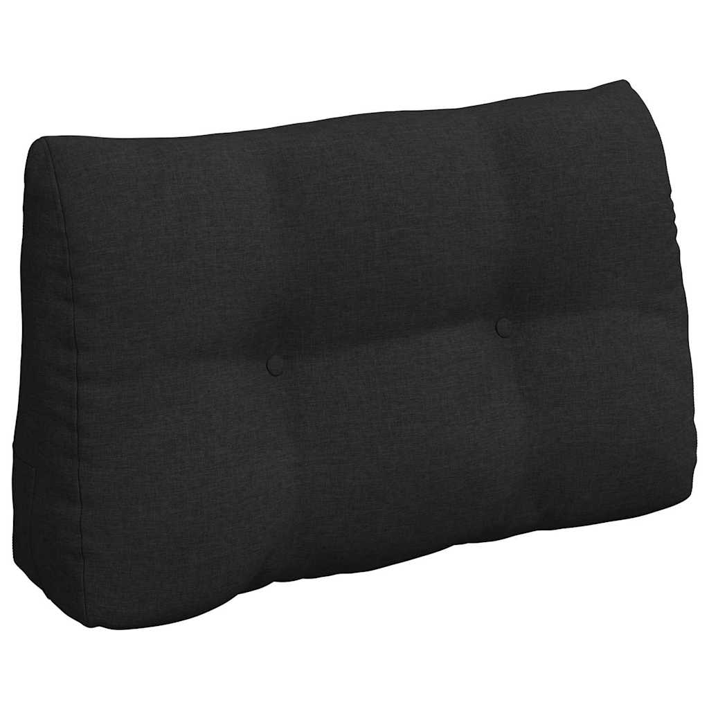 Rygpude Sort 80 x 24 x 50 cm Stof