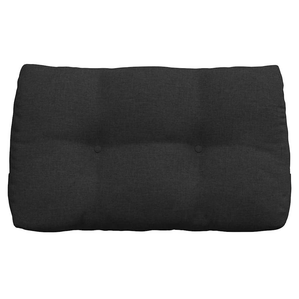 Rygpude Sort 80 x 24 x 50 cm Stof