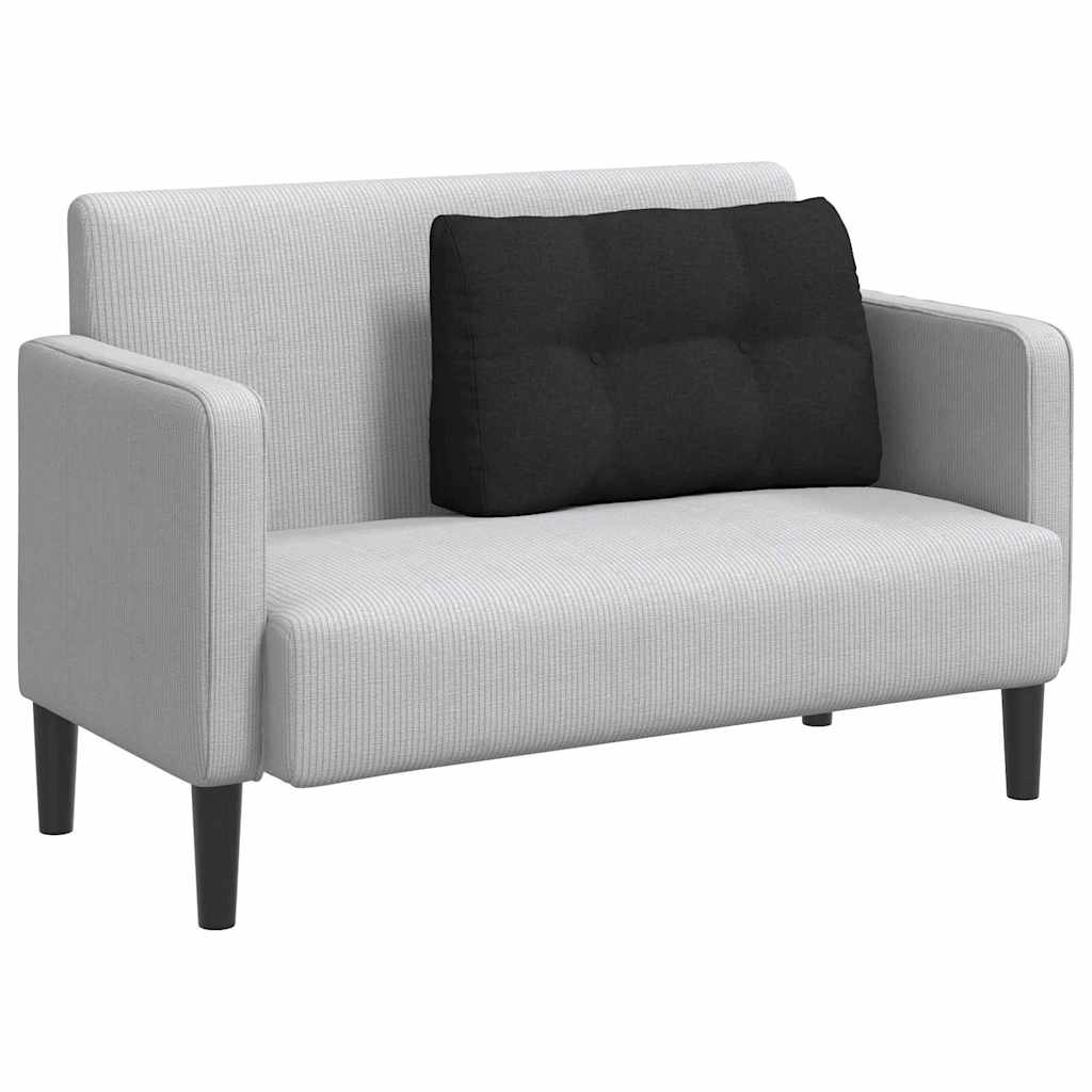 Rygpude Sort 80 x 24 x 50 cm Stof