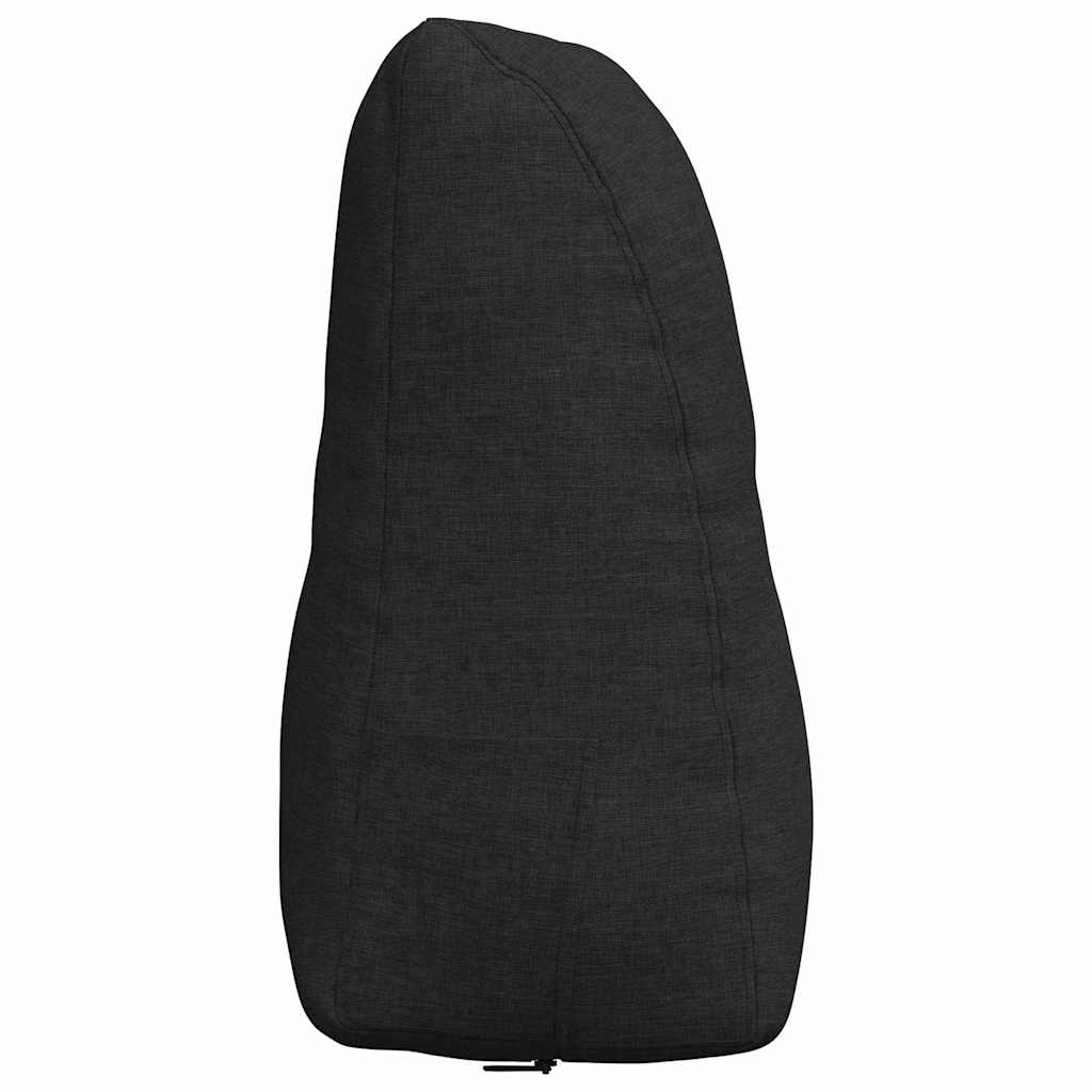 Rygpude Sort 80 x 24 x 50 cm Stof