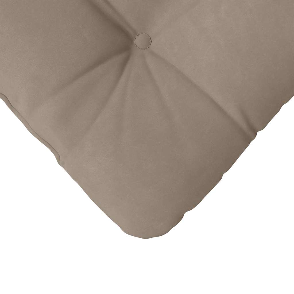 Sædepuder 4 stk. Mikrofiberstof Gråbrun 40 x 40 cm
