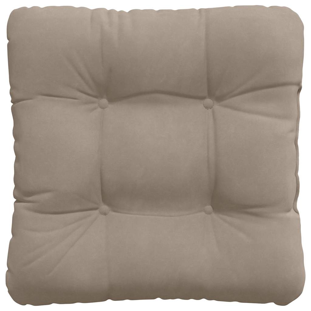 Sædepuder 4 stk. Mikrofiberstof Gråbrun 40 x 40 cm