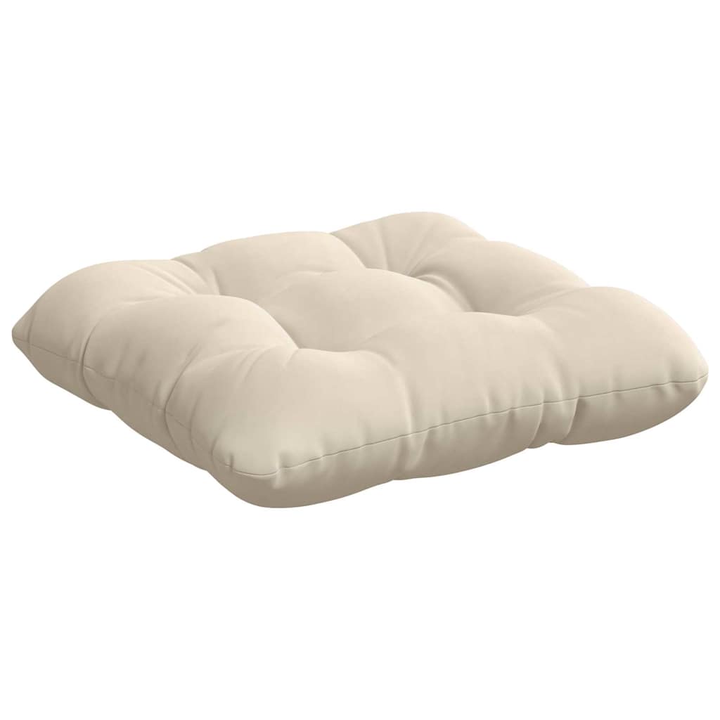 Sædepuder 4 stk. Mikrofiberstof Beige 40 x 40 cm
