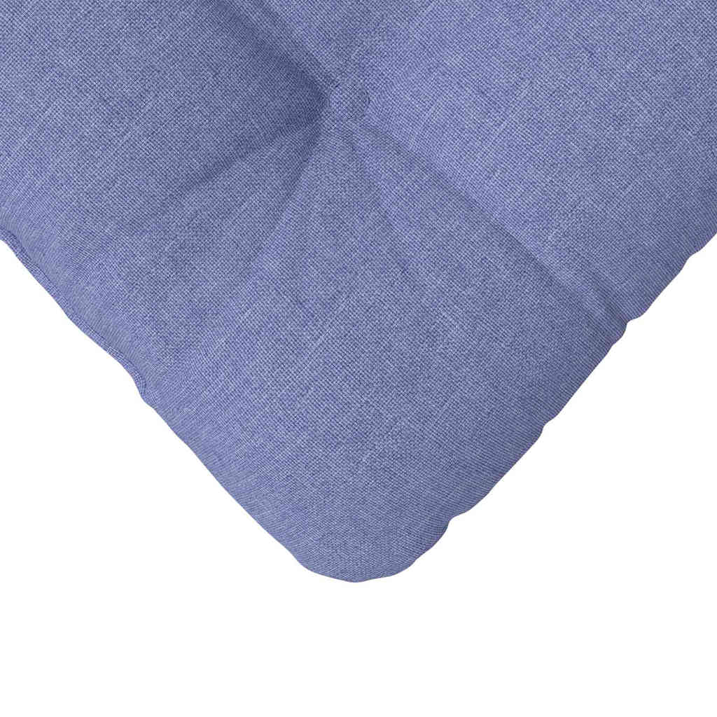 Sædepuder 4 stk. Stof Jeans blå 45 x 45 x 12 cm