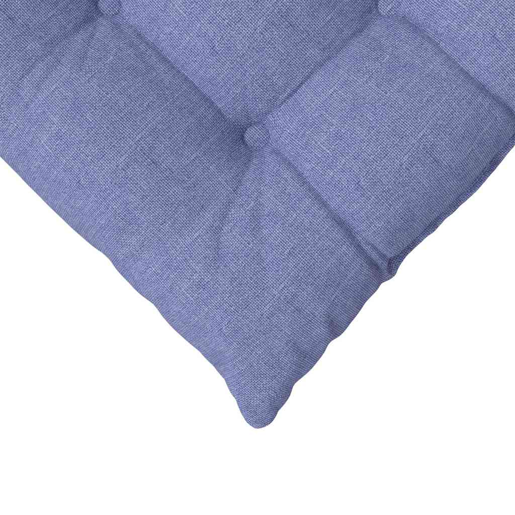 Sædepuder 4 stk. Stof Jeans blå 40 x 40 x 6 cm