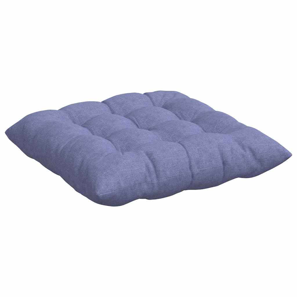 Sædepuder 4 stk. Stof Jeans blå 40 x 40 x 6 cm