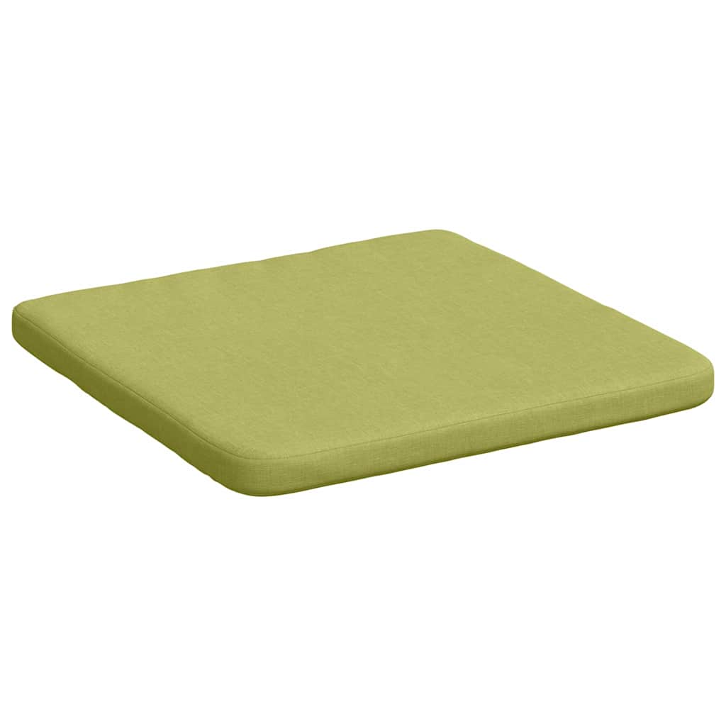 Sædepuder 4 pcs Lys grøn 40 x 40 x 3 cm Stof