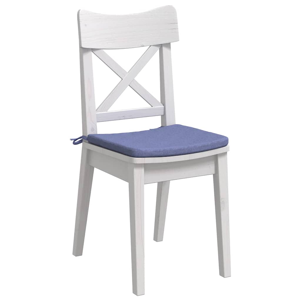 Sædepuder 4 stk. Stof Jeans blå 40 x 40 x 3 cm