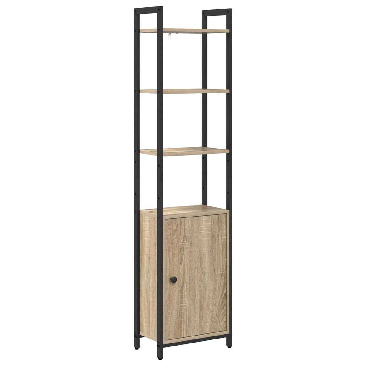 Bogskab 6 niveauer 40 x 24 x 161 cm Konstrueret træ Sonoma eg