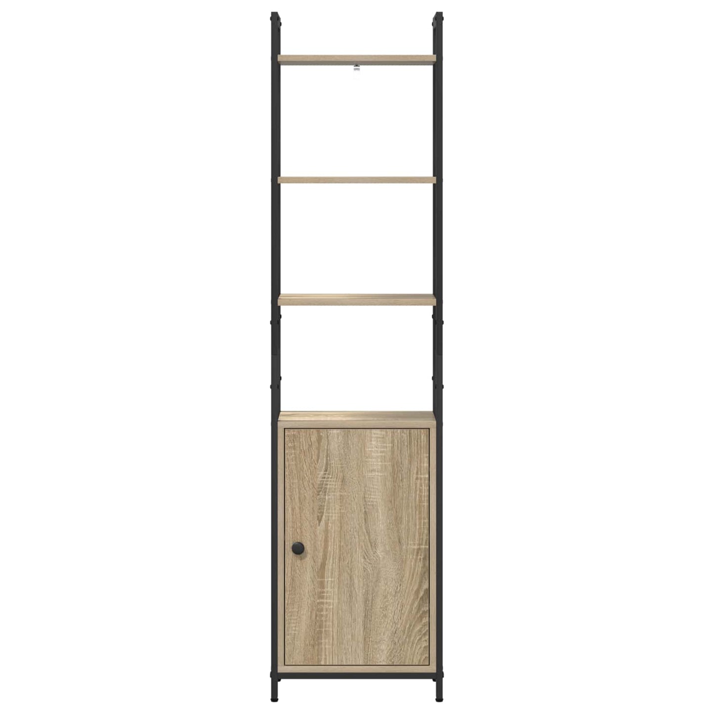 Bogskab 6 niveauer 40 x 24 x 161 cm Konstrueret træ Sonoma eg