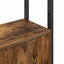 Bogskab 6 niveauer 40 x 24 x 161 cm Konstrueret træ Røget eg
