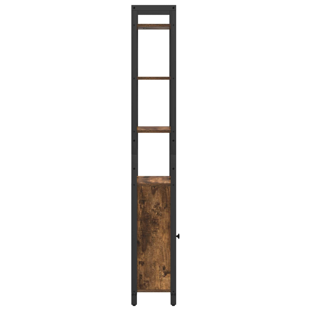 Bogskab 6 niveauer 40 x 24 x 161 cm Konstrueret træ Røget eg