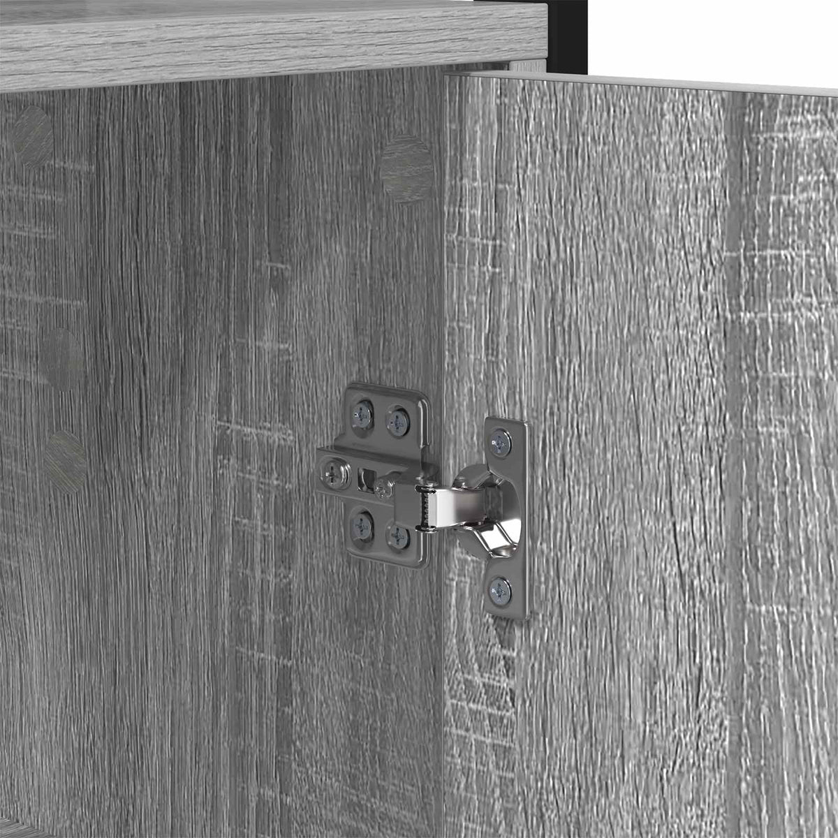 Bogskab 6 niveauer 40 x 24 x 161 cm Konstrueret træ Grå Sonoma