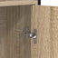 Bogskab 6 niveauer 60 x 24 x 161 cm Konstrueret træ Sonoma eg
