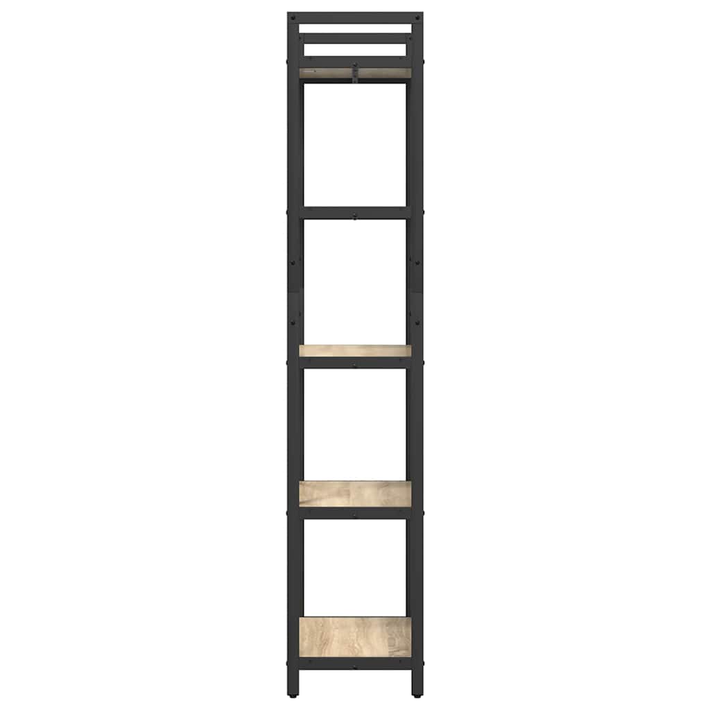 Bogreol 5 niveauer 56 x 34 x 171 cm Konstrueret træ Sonoma eg