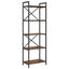 Bogreol 5 niveauer 56 x 34 x 171 cm Konstrueret træ Røget eg