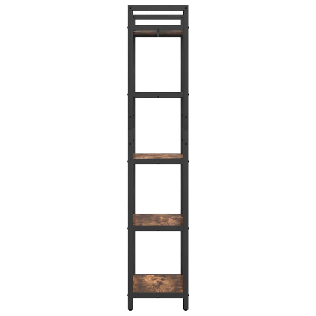 Bogreol 5 niveauer 56 x 34 x 171 cm Konstrueret træ Røget eg