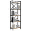 Bogreol 5 niveauer 56 x 34 x 171 cm Konstrueret træ