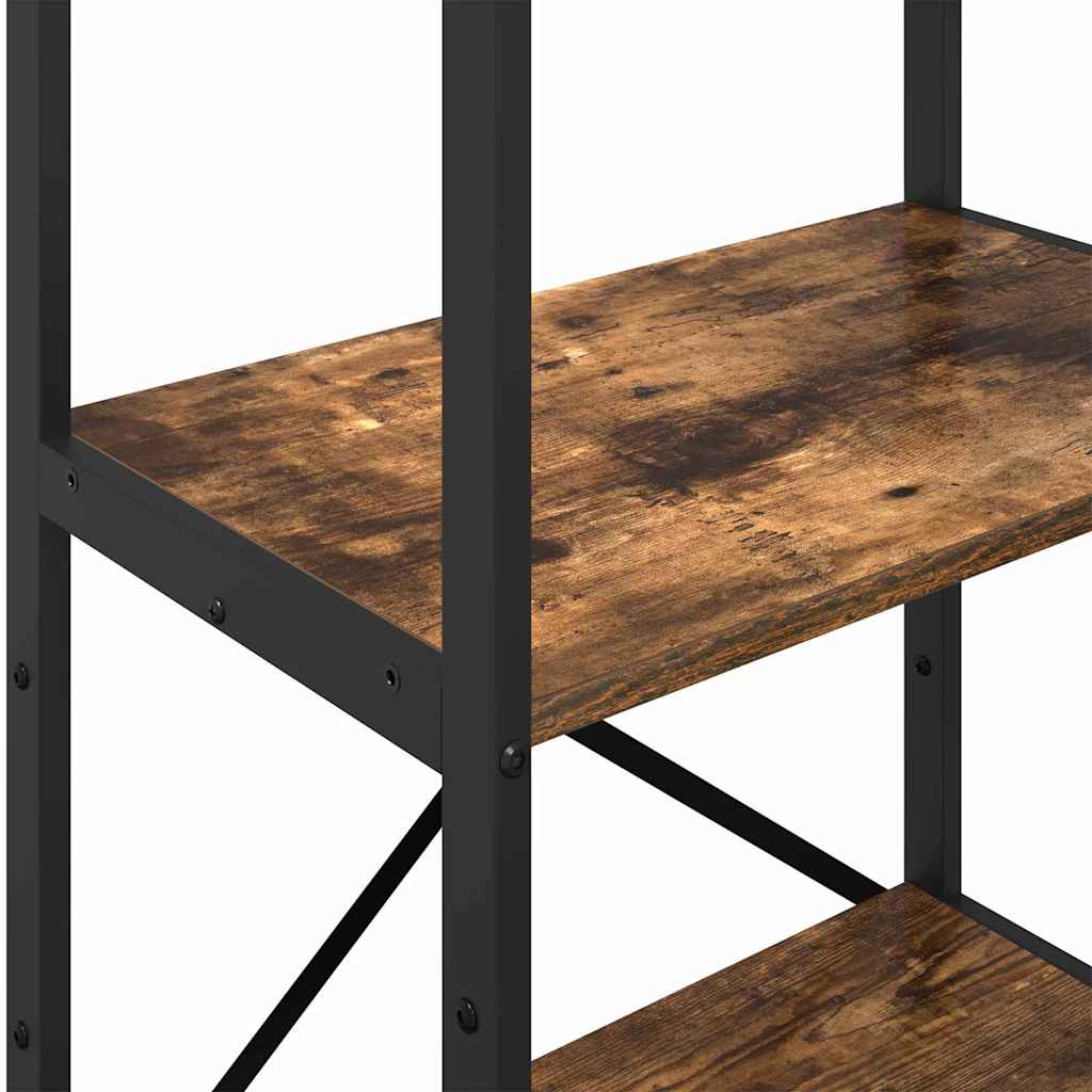 Bogreol 4 niveauer 56 x 34 x 133,5 cm Konstrueret træ Røget eg