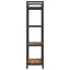 Bogreol 4 niveauer 56 x 34 x 133,5 cm Konstrueret træ Røget eg