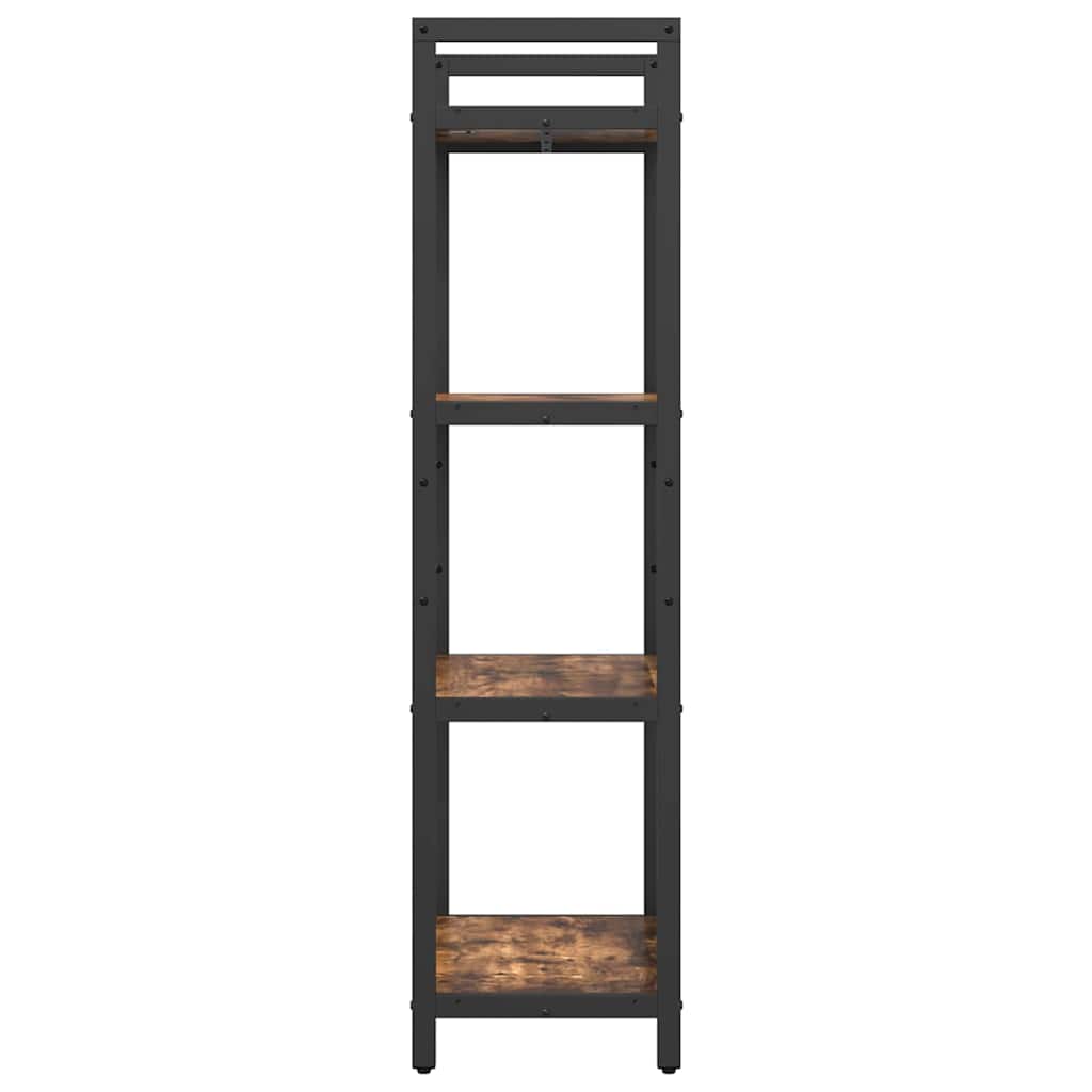 Bogreol 4 niveauer 56 x 34 x 133,5 cm Konstrueret træ Røget eg