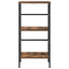 Bogreol 2 niveauer 40 x 29,5 x 81 cm Konstrueret træ Røget eg